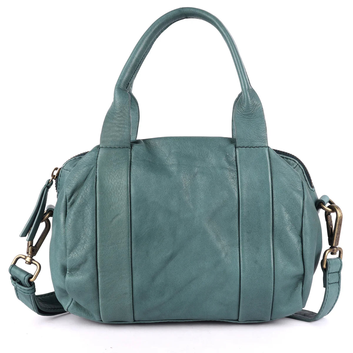100% Leather Cross Body Mini Duffle