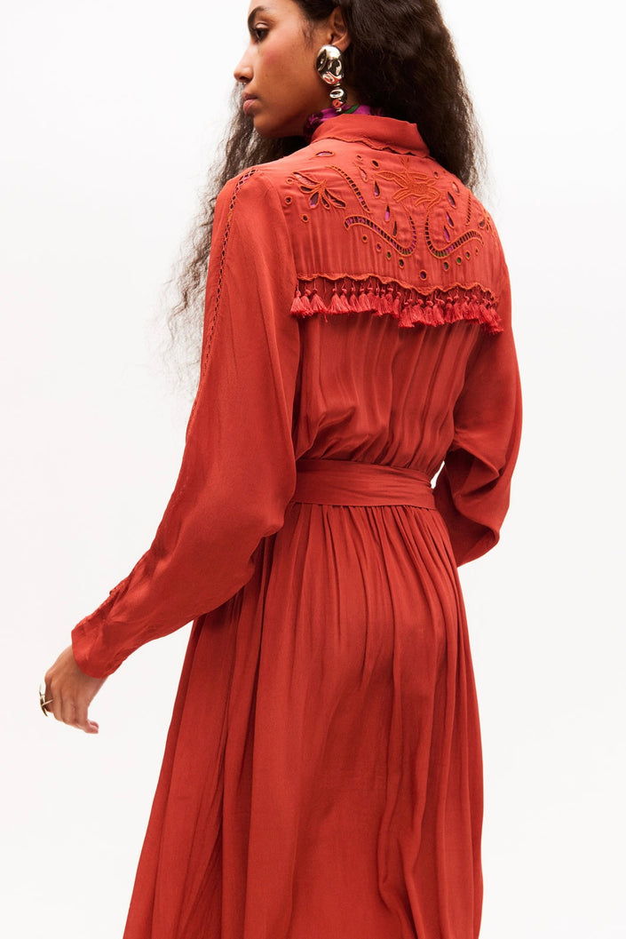 Tassel Cumbre Peach Dress