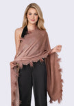 100% Cashmere Ostriche Feather Shawl