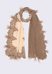 100% Cashmere Ostriche Feather Shawl