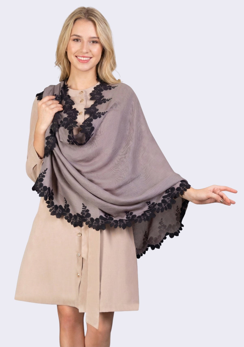Silk & Wool Wrap Shawl