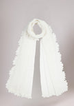 Linen & Modal Scallop Shawl