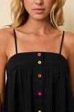 Cotton Multi Color Button Dress