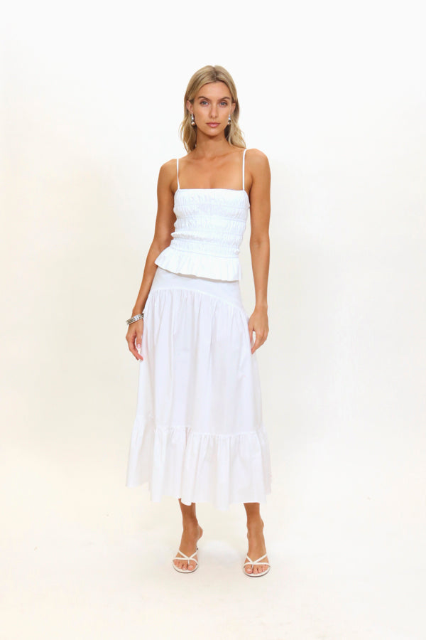 The Indra Skirt - White