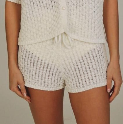 Organic White Shorts