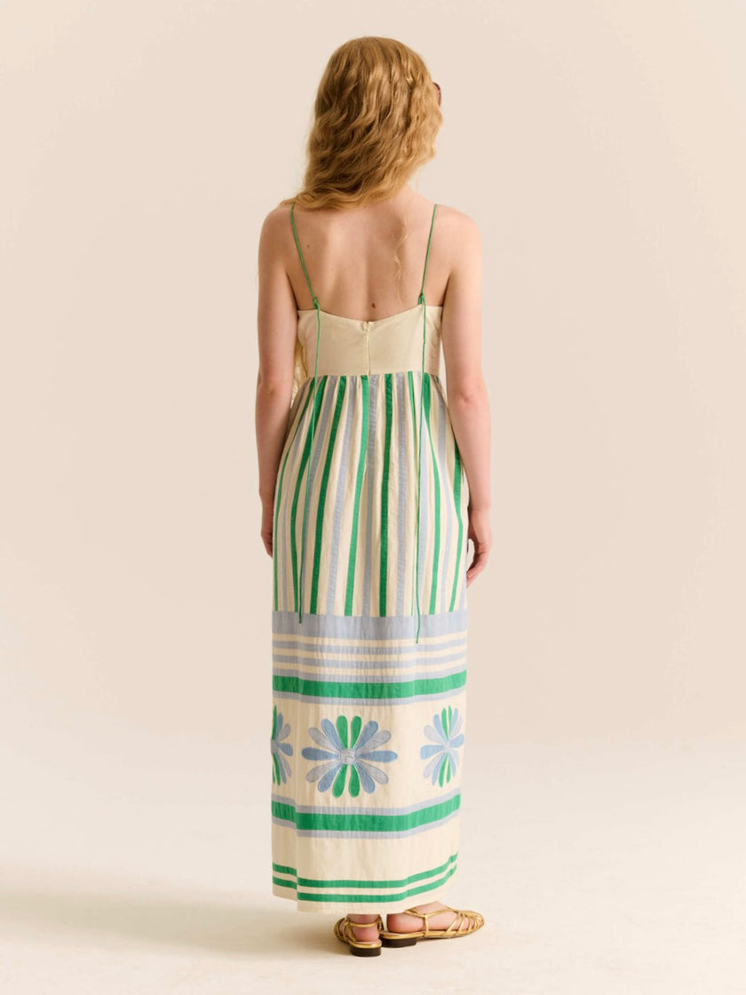 Cotton Poplin Maxi Tie Dress