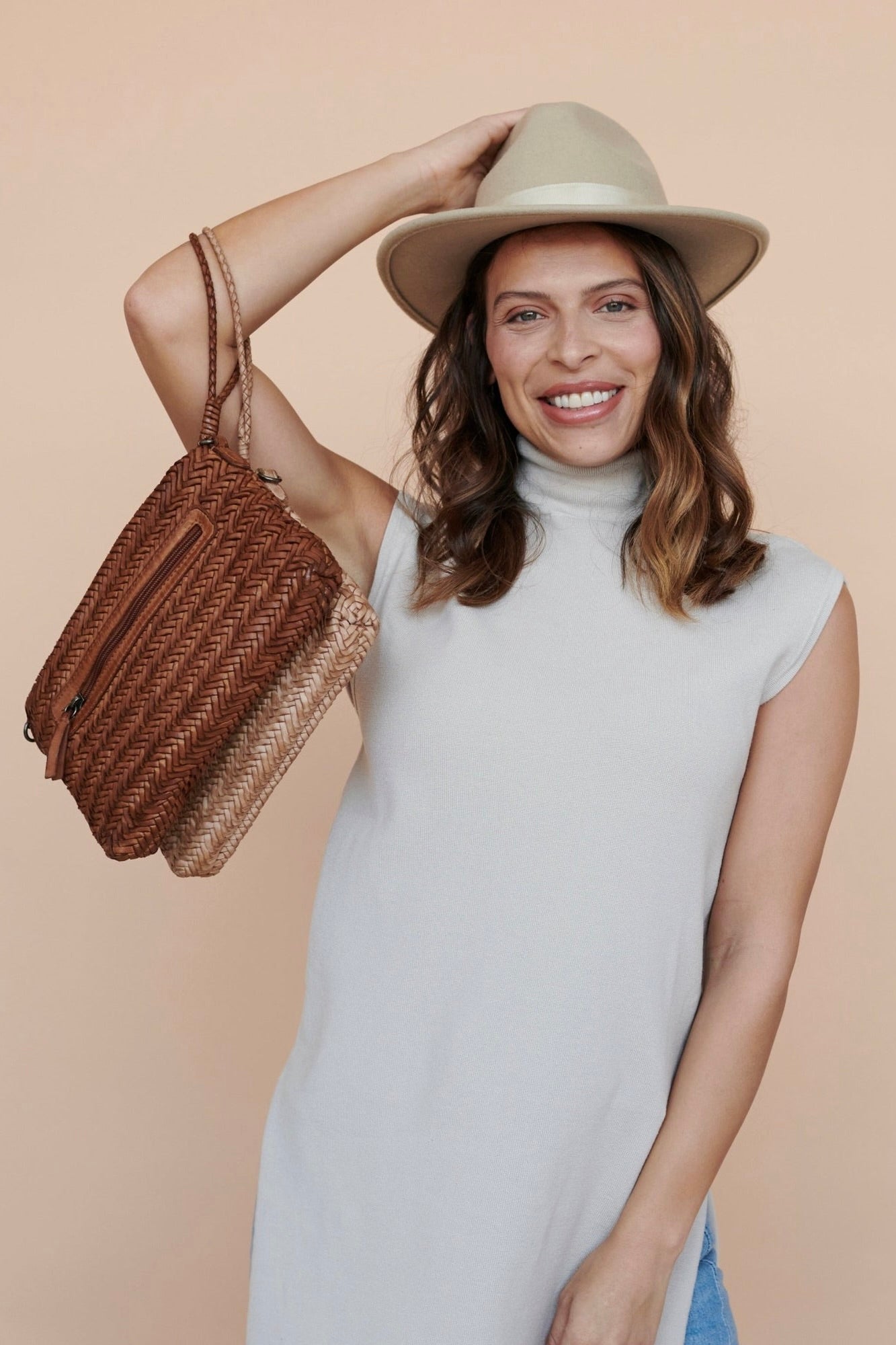 Hale Leather Crossbody/Clutch Bag