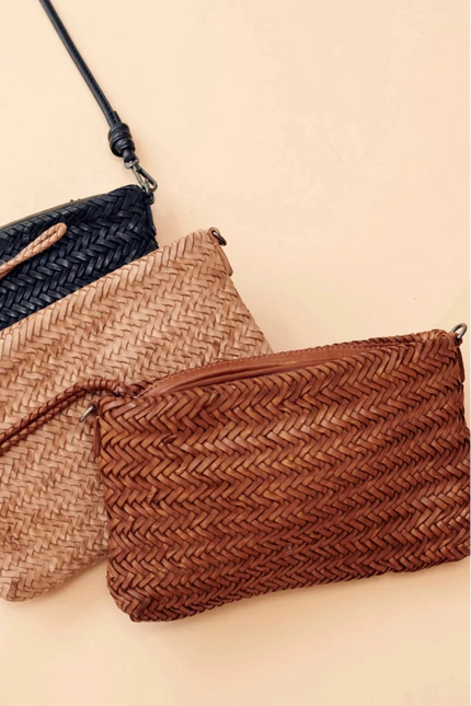 Hale Leather Crossbody/Clutch Bag