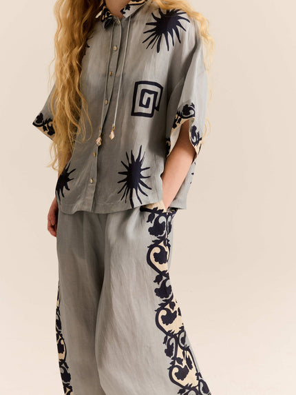 Sun Blue Kimono Top