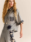 Sun Blue Kimono Top