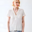 Stretch Linen Classic Everyday Top
