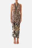 Side Twist Jersey Dress - Leotigra Land