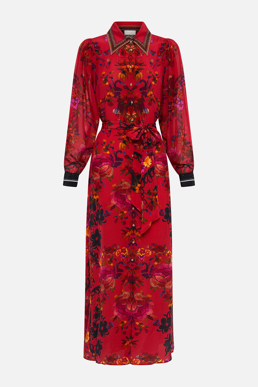 Curved Collar Shirt Dress | LAST ONE!