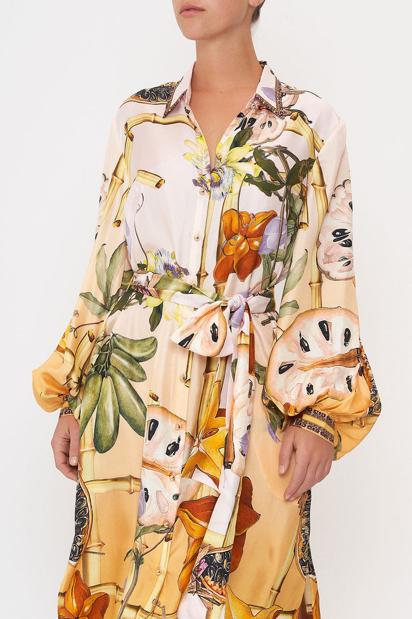 High Low Midi Shirt Dress - Original Sin