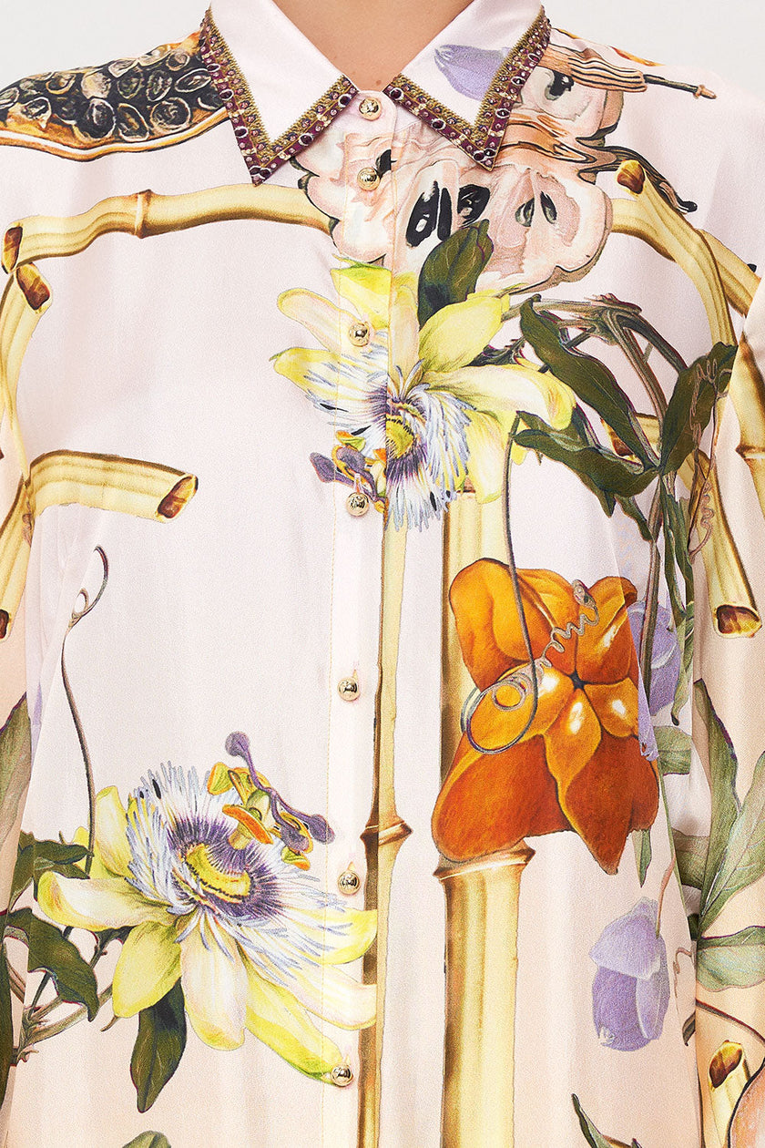 High Low Midi Shirt Dress - Original Sin