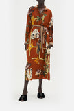 Collared Button Through Kaftan - Garden Of Eve