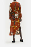 Collared Button Through Kaftan - Garden Of Eve