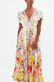 All Over Ruffle Dress - Sunlight Symphony