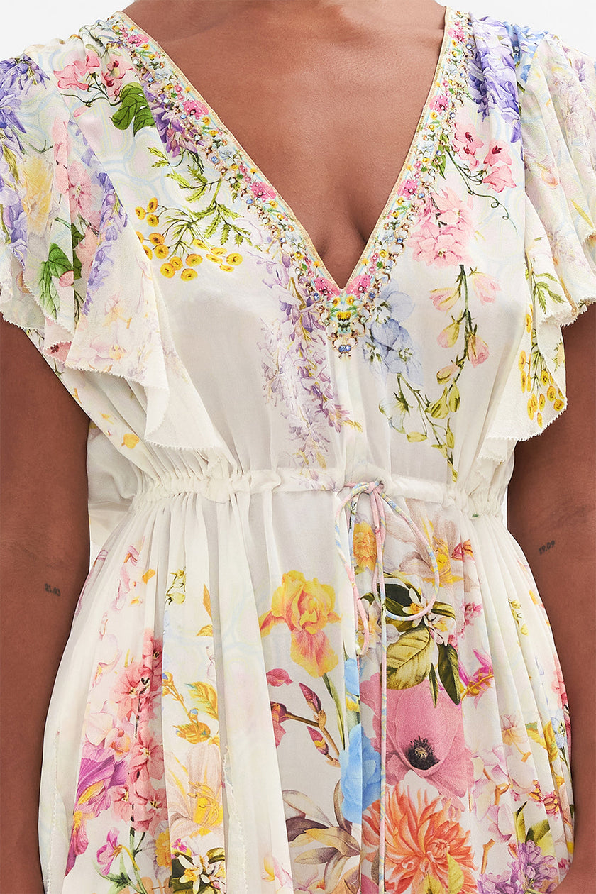 All Over Ruffle Dress - Sunlight Symphony