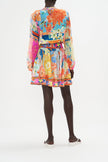Shirred Relaxed Short Dress