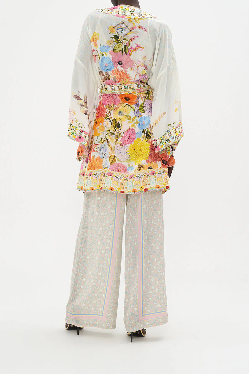 Kimono With Tie Belt - Sunlight Symphony