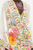 Kimono With Tie Belt - Sunlight Symphony