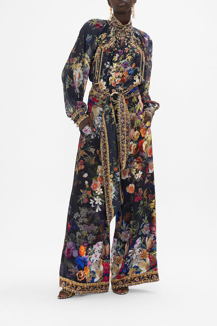 Scarf Belt Wide Leg Pant - Play Your Cards Right
