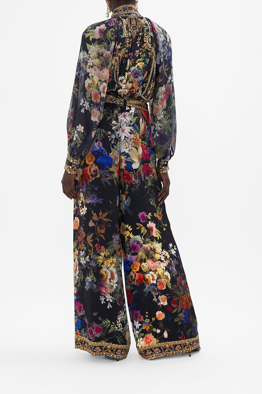 Scarf Belt Wide Leg Pant - Play Your Cards Right
