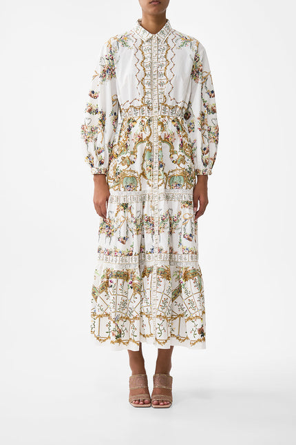 Tiered Long Shirt Dress - Dressing Room Drama