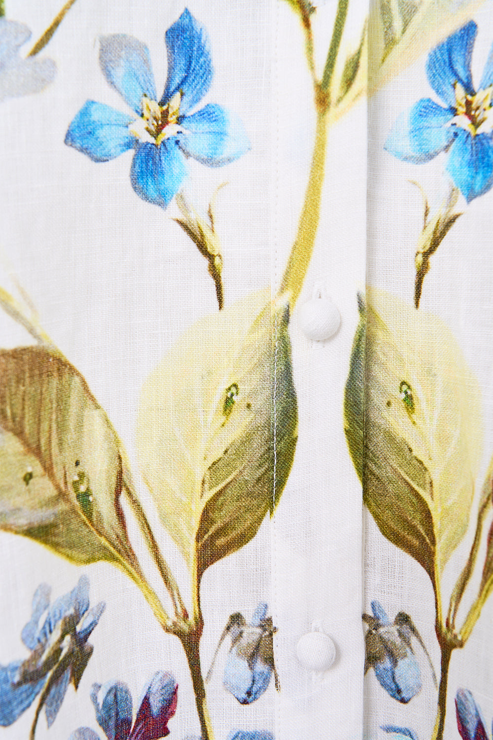 Botanical Ballads Waist Tie Shirt Dress