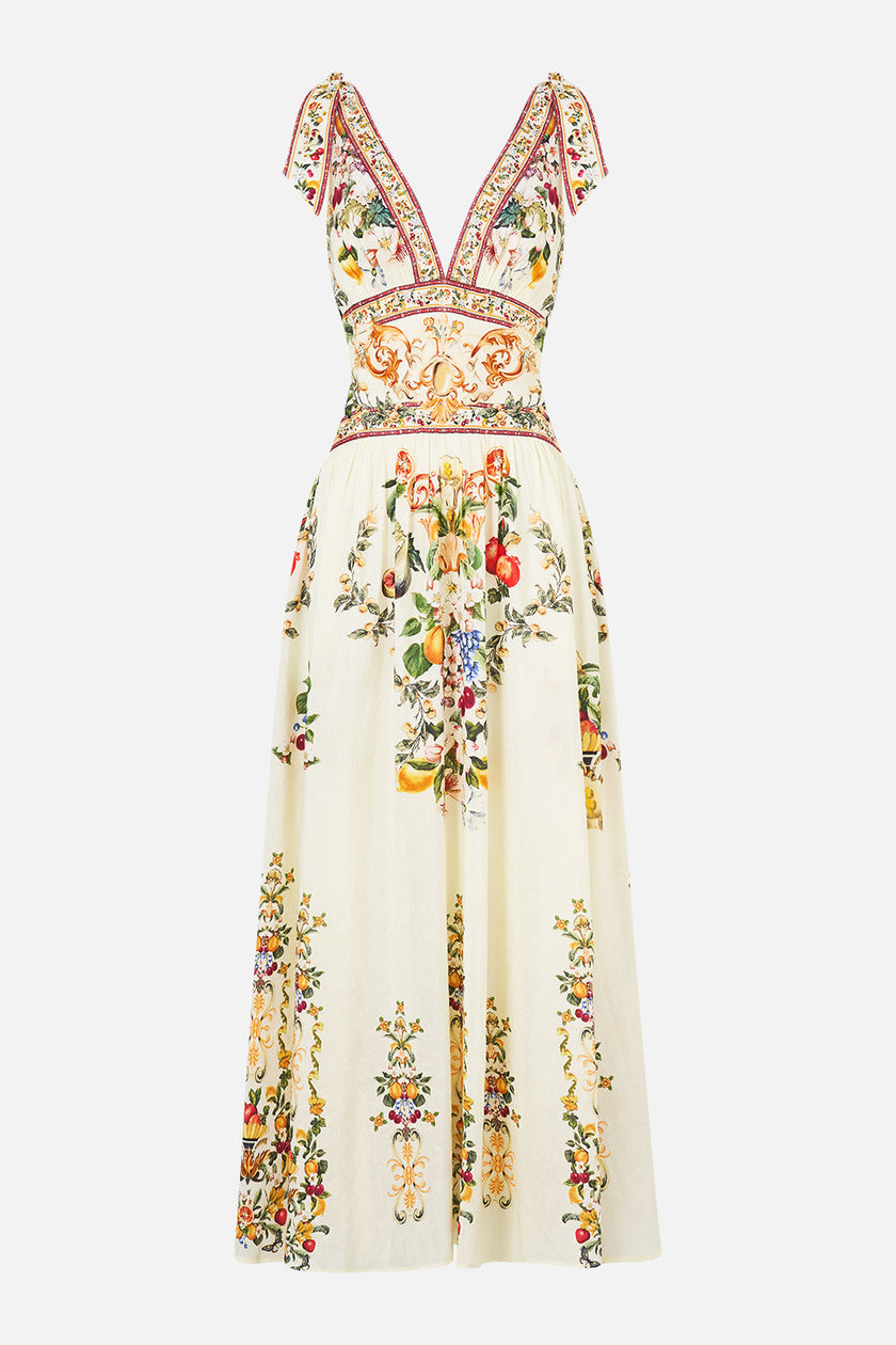 Tie Shoulder Dress - Va Va Vintage