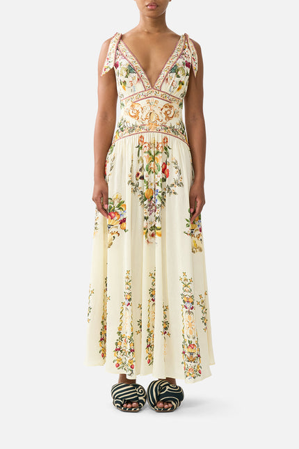 Tie Shoulder Dress - Va Va Vintage