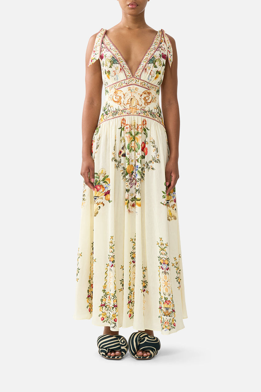 Tie Shoulder Dress - Va Va Vintage