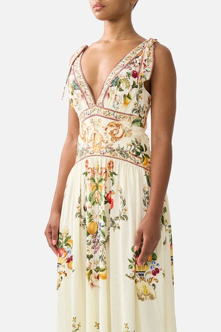Tie Shoulder Dress - Va Va Vintage