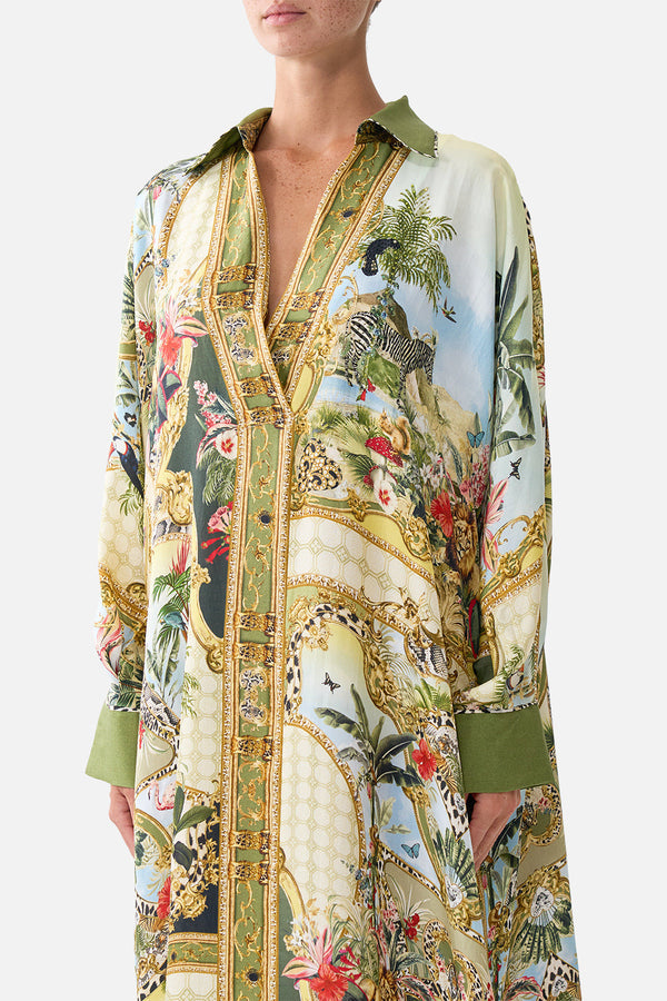 Wing Collar Kaftan - Wanderlust Empire