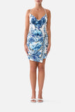 Drape Jersey Mini Dress - The Porcelain Parlour