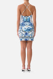 Drape Jersey Mini Dress - The Porcelain Parlour