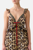 Frill Bralette Long Dress - Leotigra Land