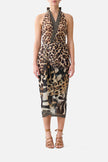 Side Twist Jersey Dress - Leotigra Land