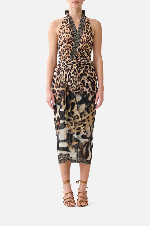 Side Twist Jersey Dress - Leotigra Land