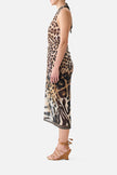 Side Twist Jersey Dress - Leotigra Land