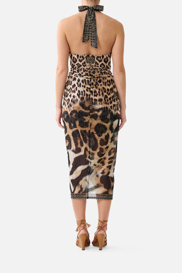 Side Twist Jersey Dress - Leotigra Land