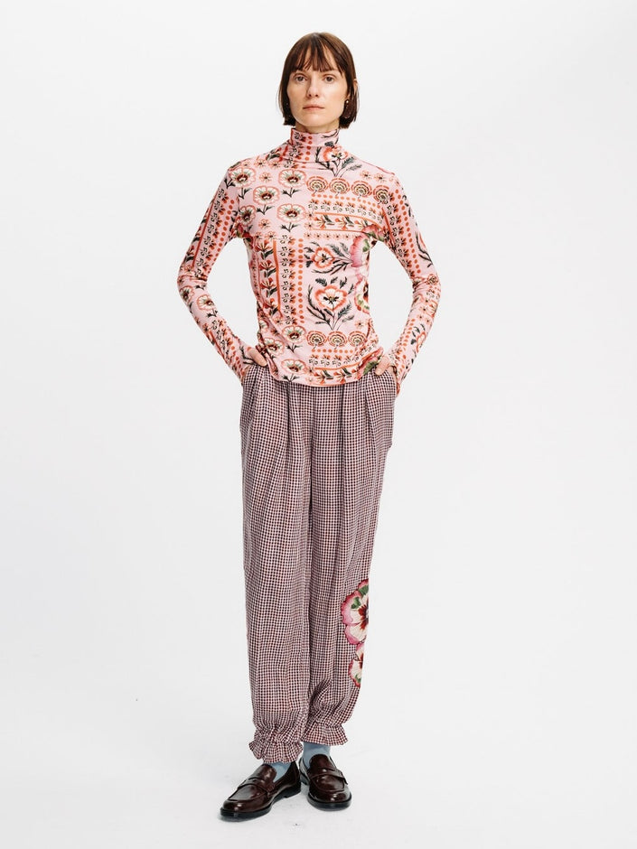 Printed Turtleneck