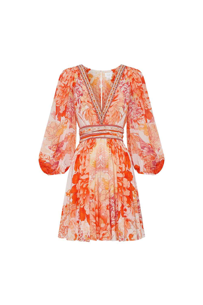 Blouson Flared Dress - Dragon Mother