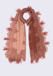 100% Cashmere Ostriche Feather Shawl