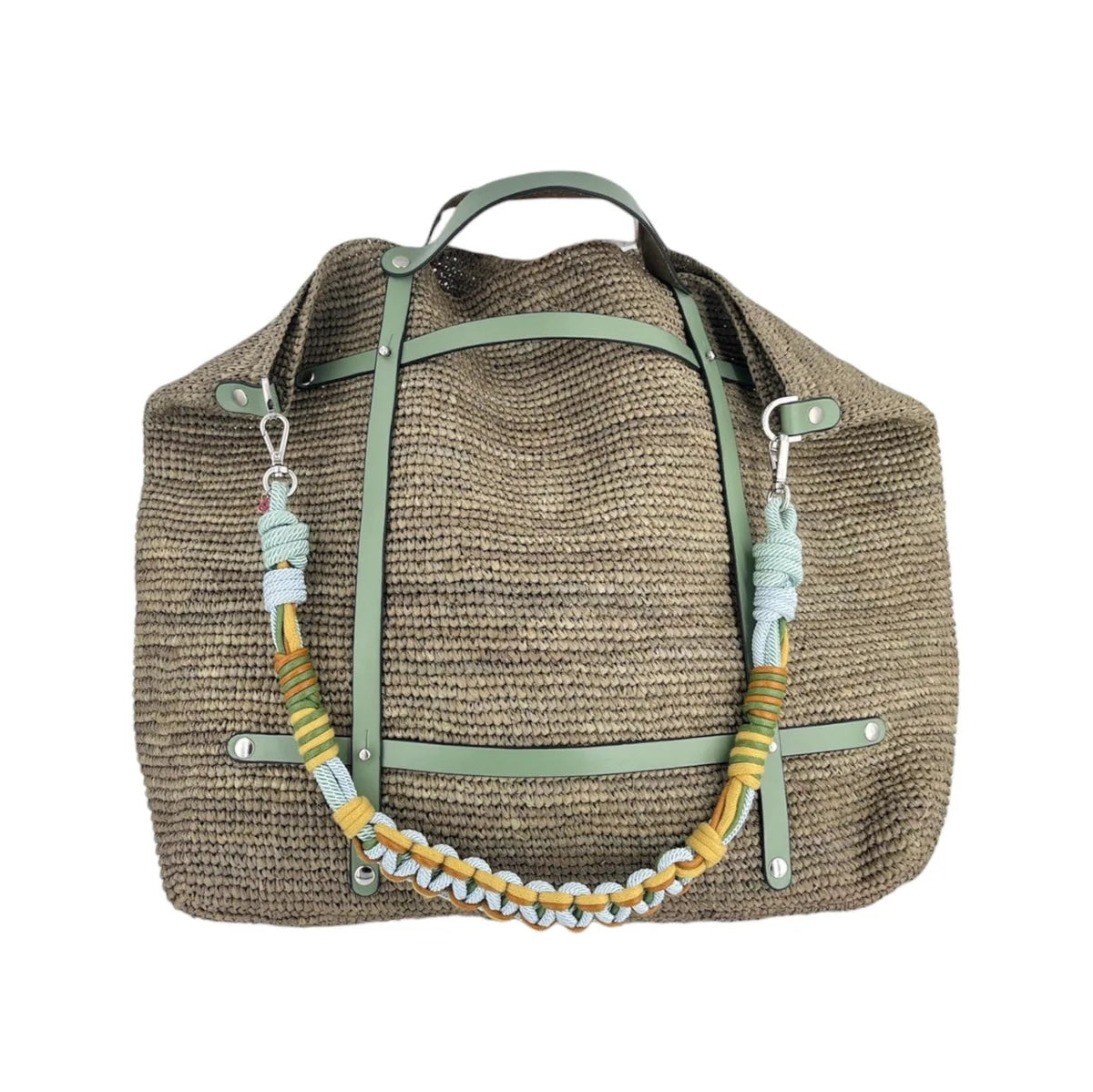 Raffia & Leather Everyday Tote