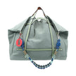 Canvas Bag With Strap & Leather Detail