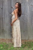 Silk Charmeuse Skirt With Detailed Tie Waistband
