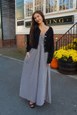 Cotton Forever Dress B&W Gingham