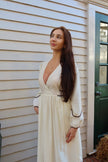 Classic Wrap Dress With Hem Detail